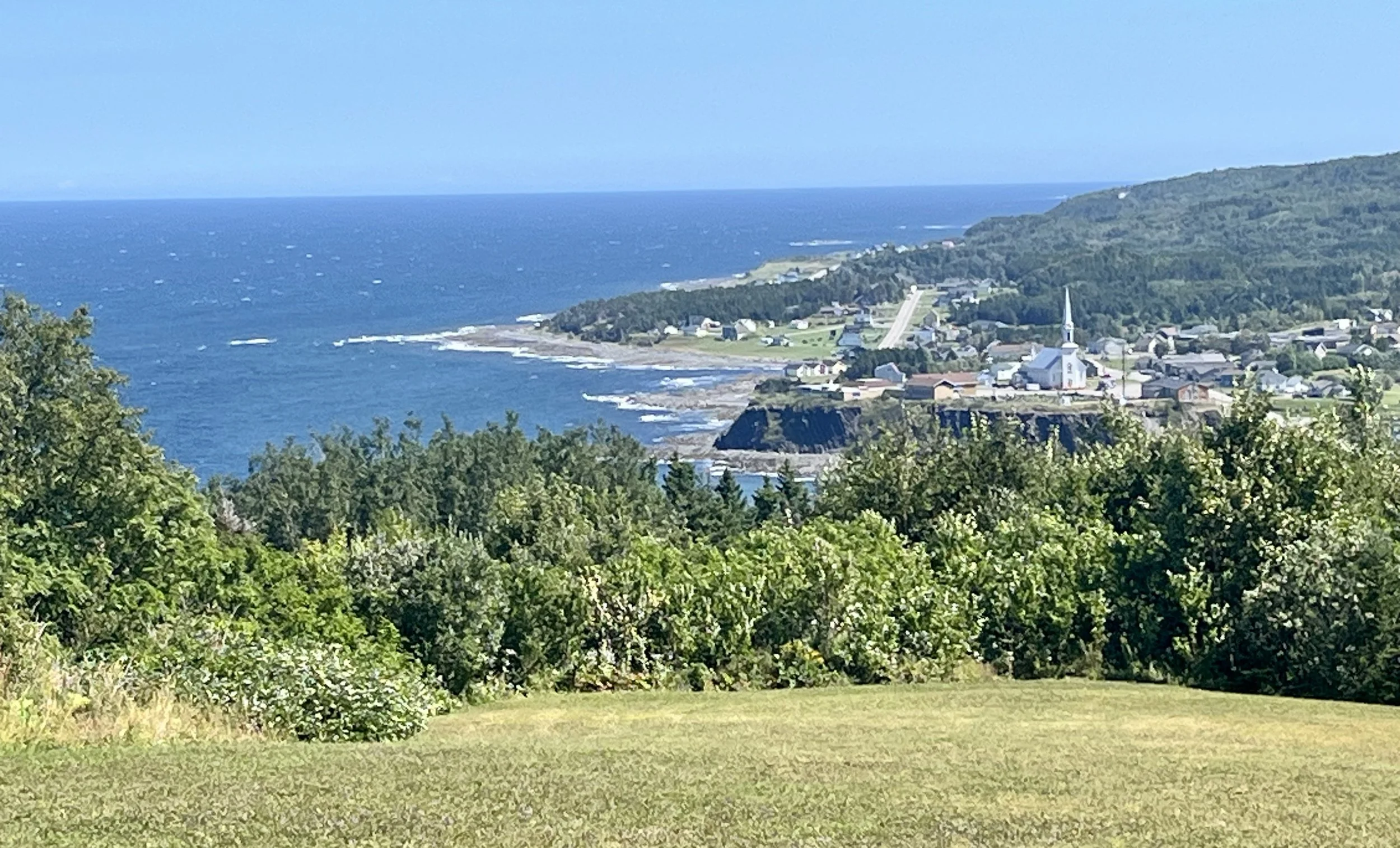 The shore of the St Lawrence, near St Anne-des-Monts
