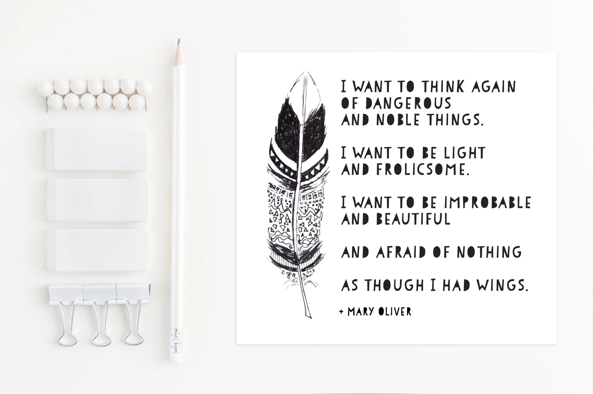 Mary Oliver Printable