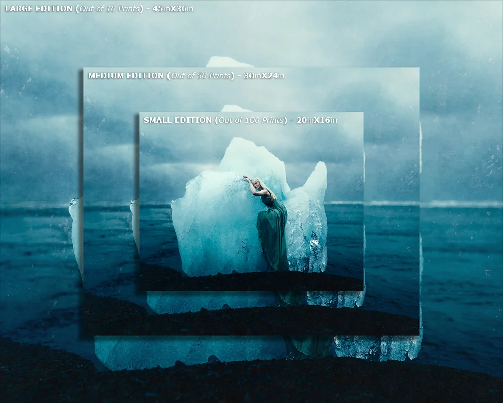 5X4 RATIO PRINTS Example: " There She Waits on Her Throne of Ice " (2015)