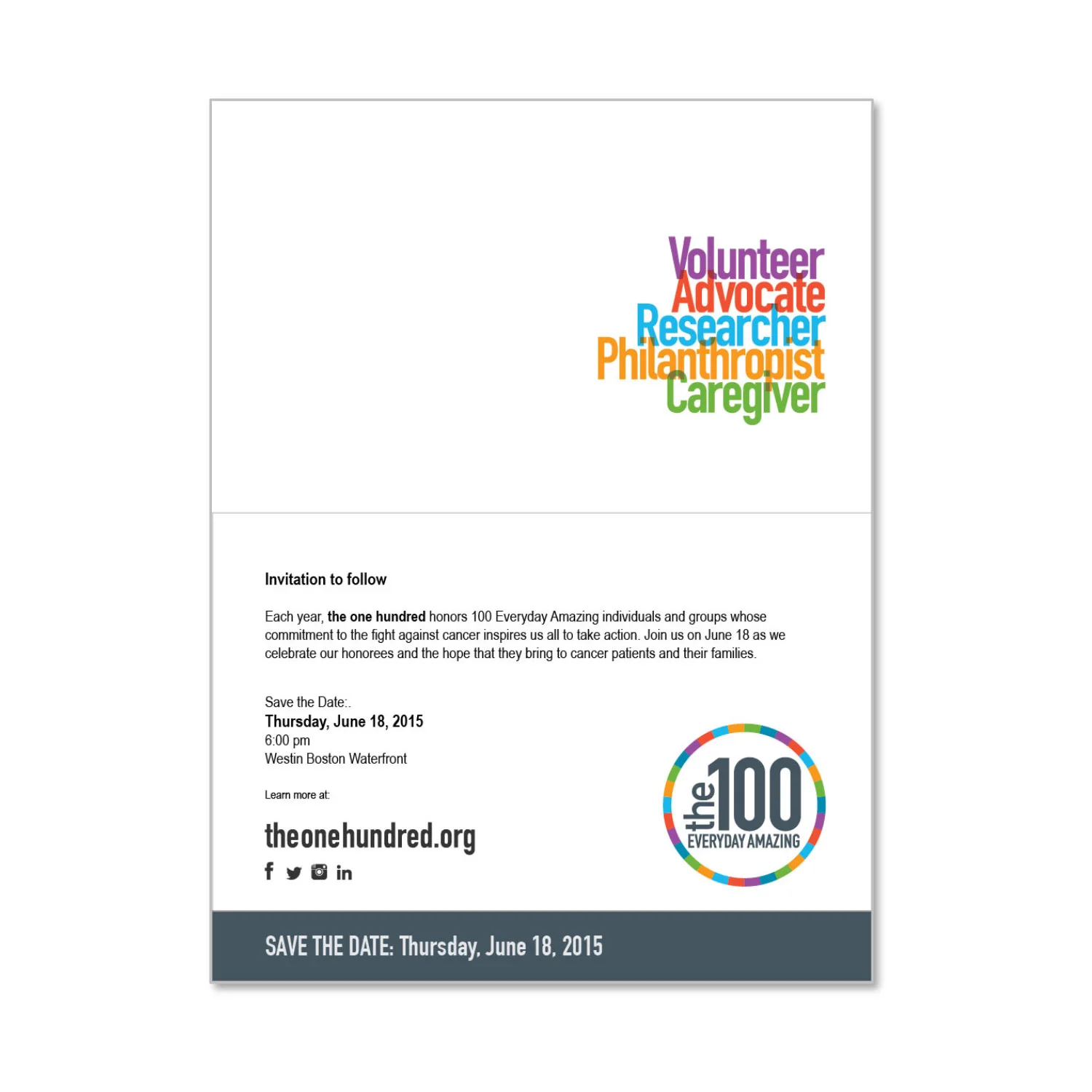 Event invitation inside.