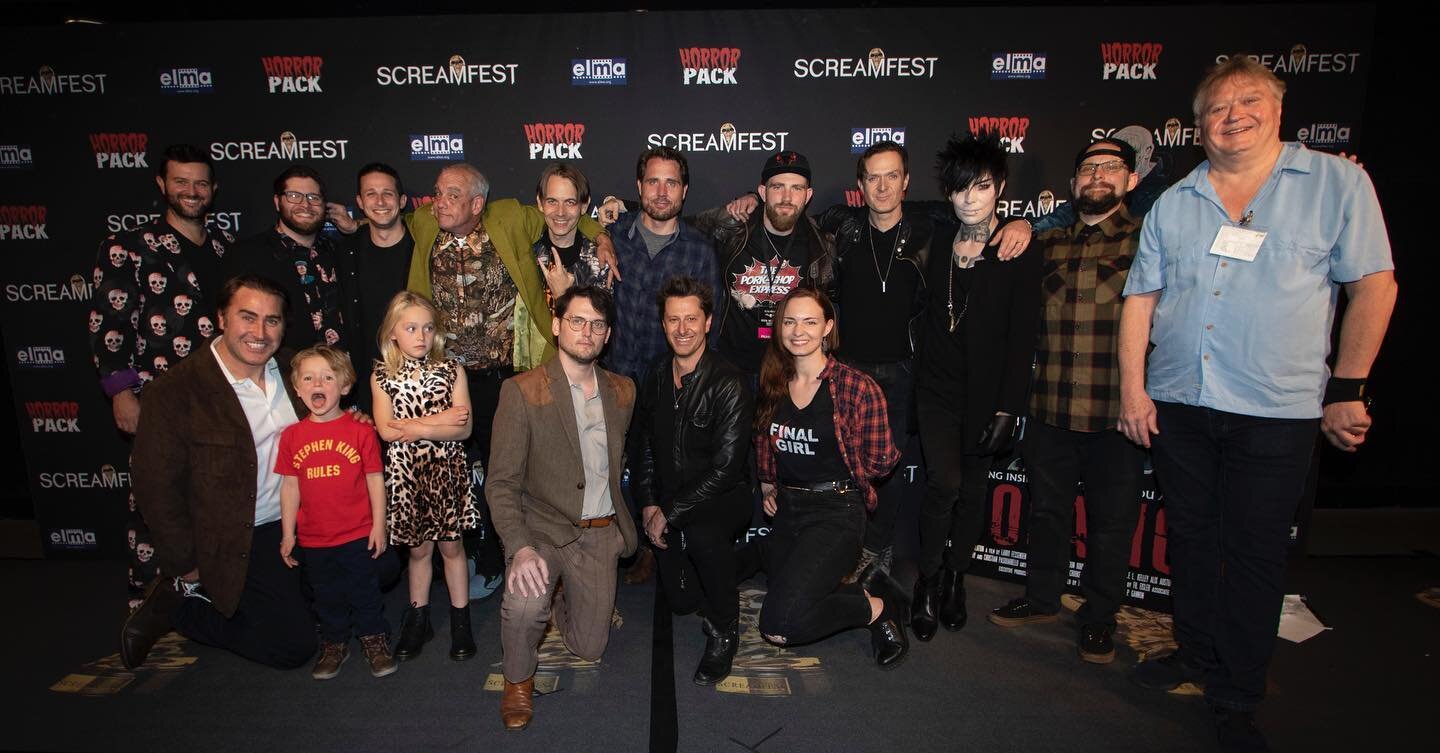 Such an incredible experience! Thank you @screamfestla for hosting the premiere of Isolation. Also shout out to @thecrooker for assembling this motley crew of incredible and kind filmmakers together. Looking forward for everyone to check it out Nov 2