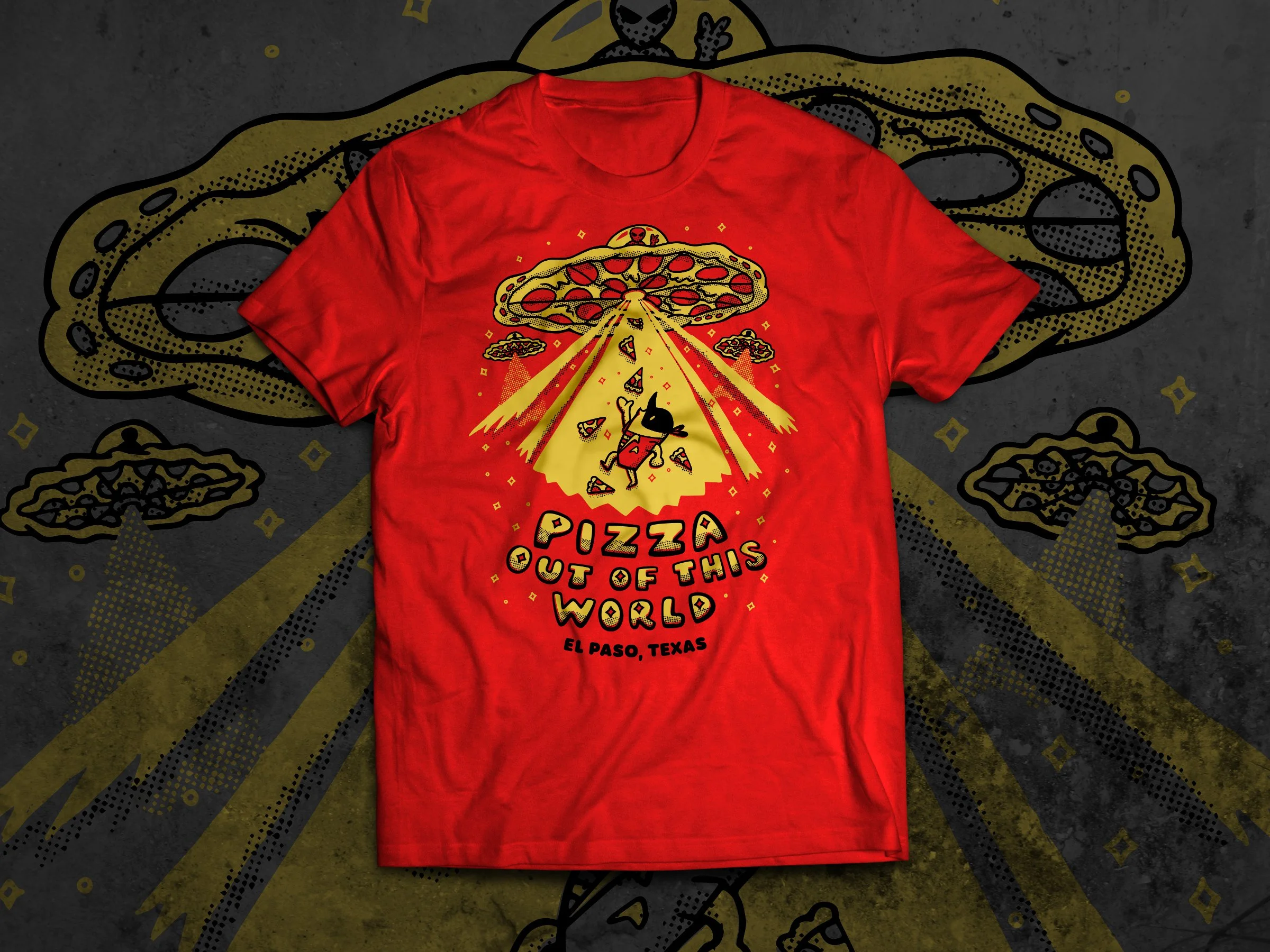 The Pizza Joint® | "Pizza out of this world" Annual Pizza Eating Contest t-shirt