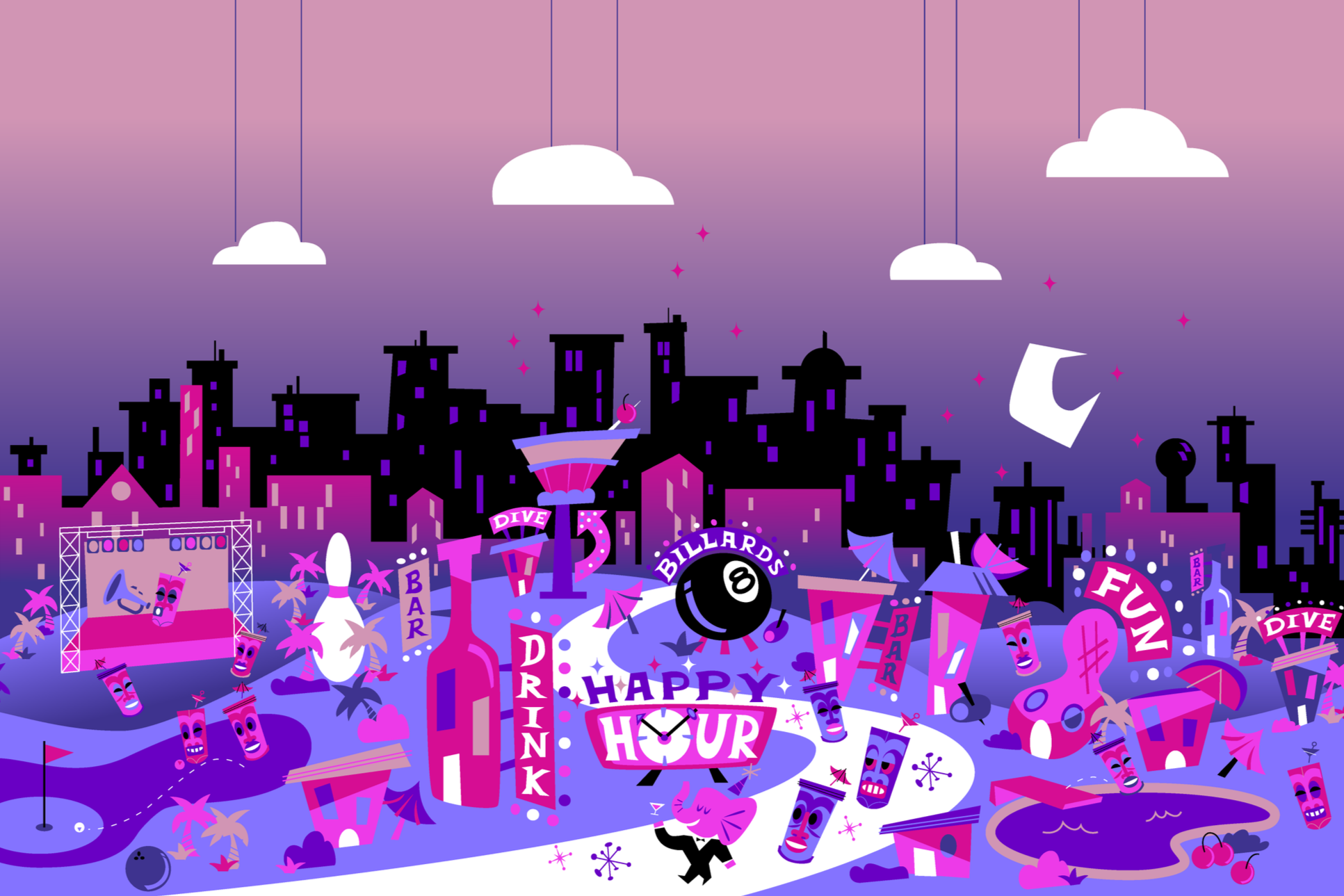 The Happyning® | Website Illustration