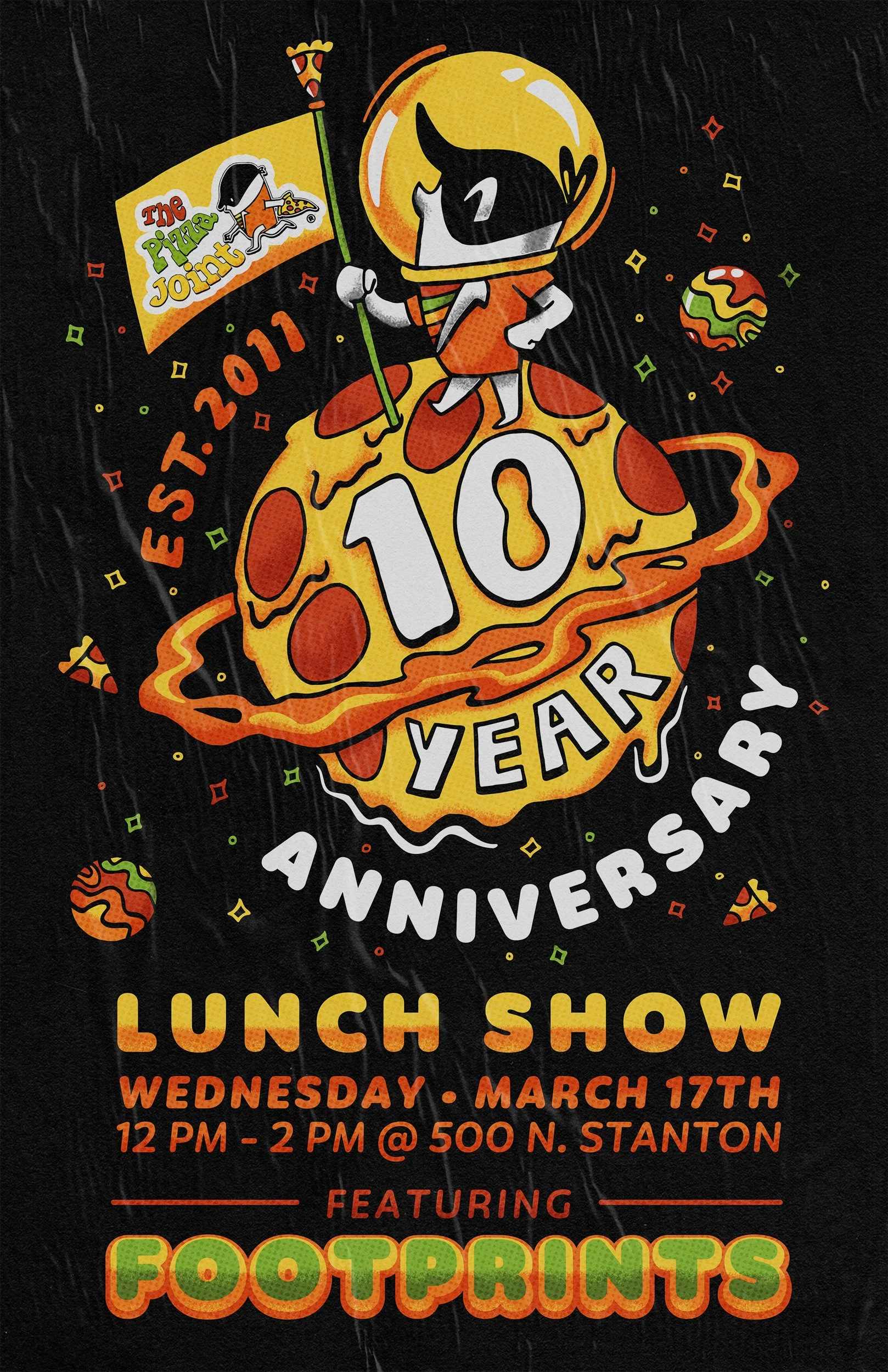 The Pizza Joint® | 10th year anniversary poster