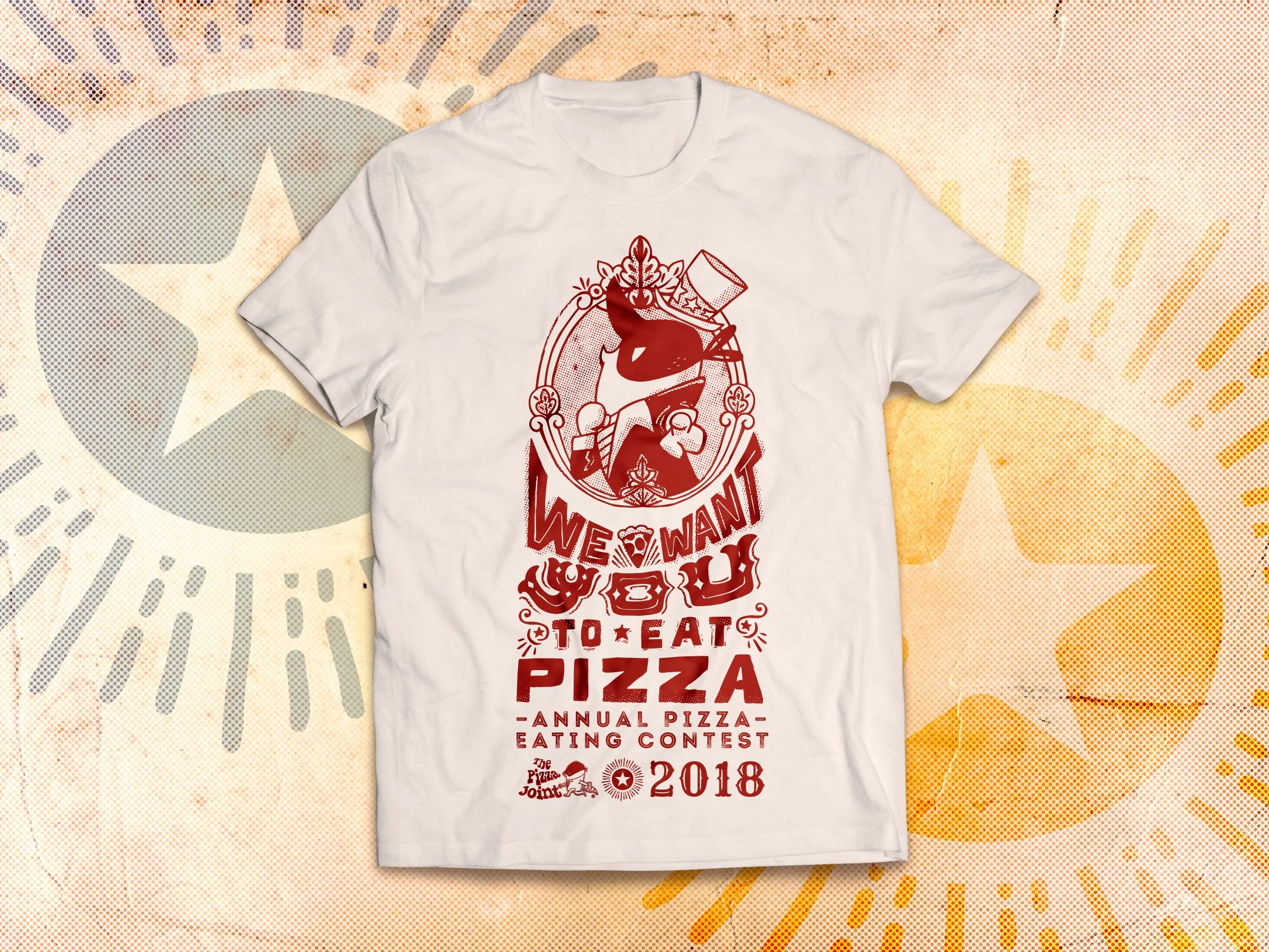 The Pizza Joint® | "Pizza out of this world" Annual Pizza Eating Contest t-shirt