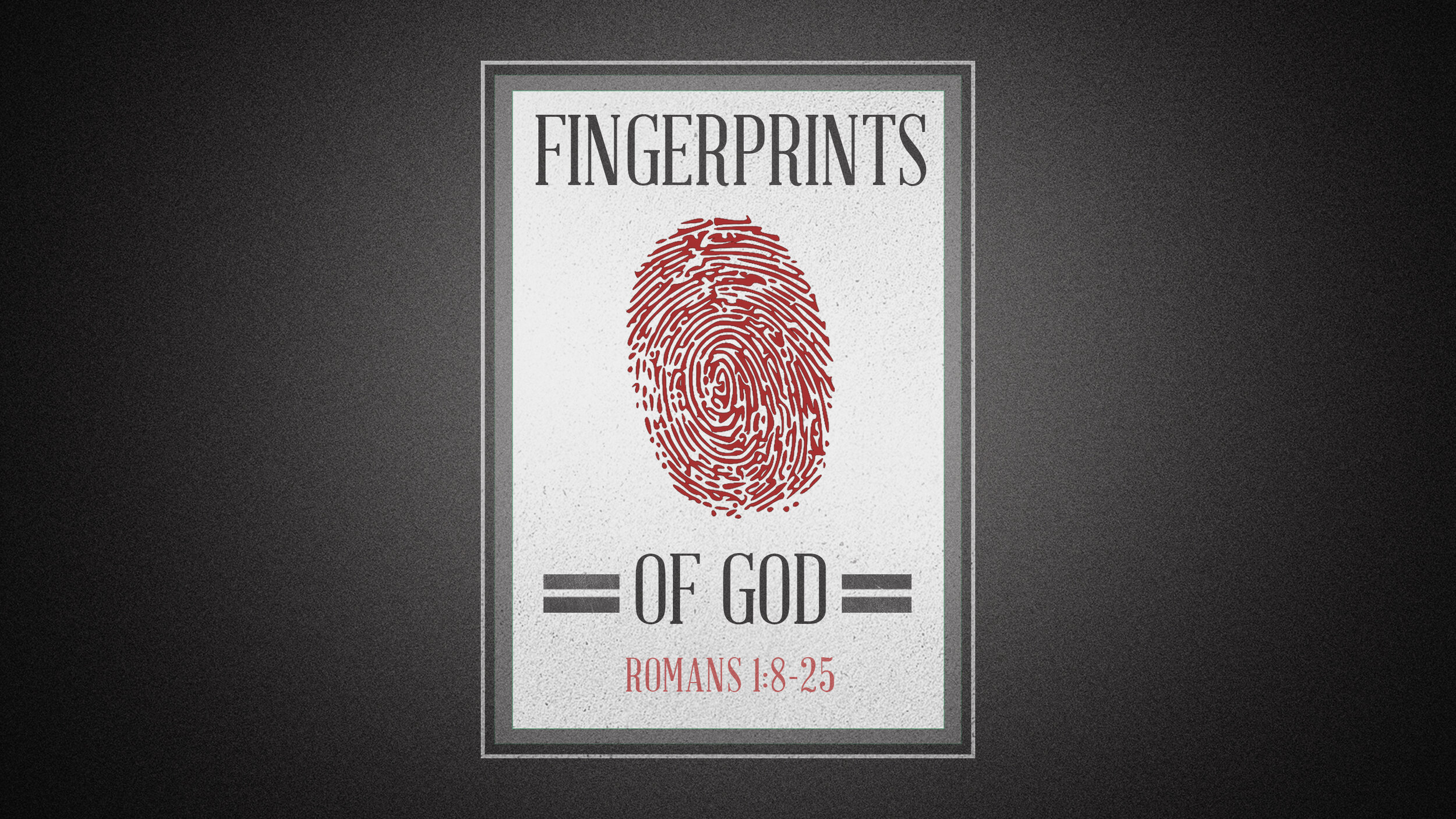 Fingerprints Of God