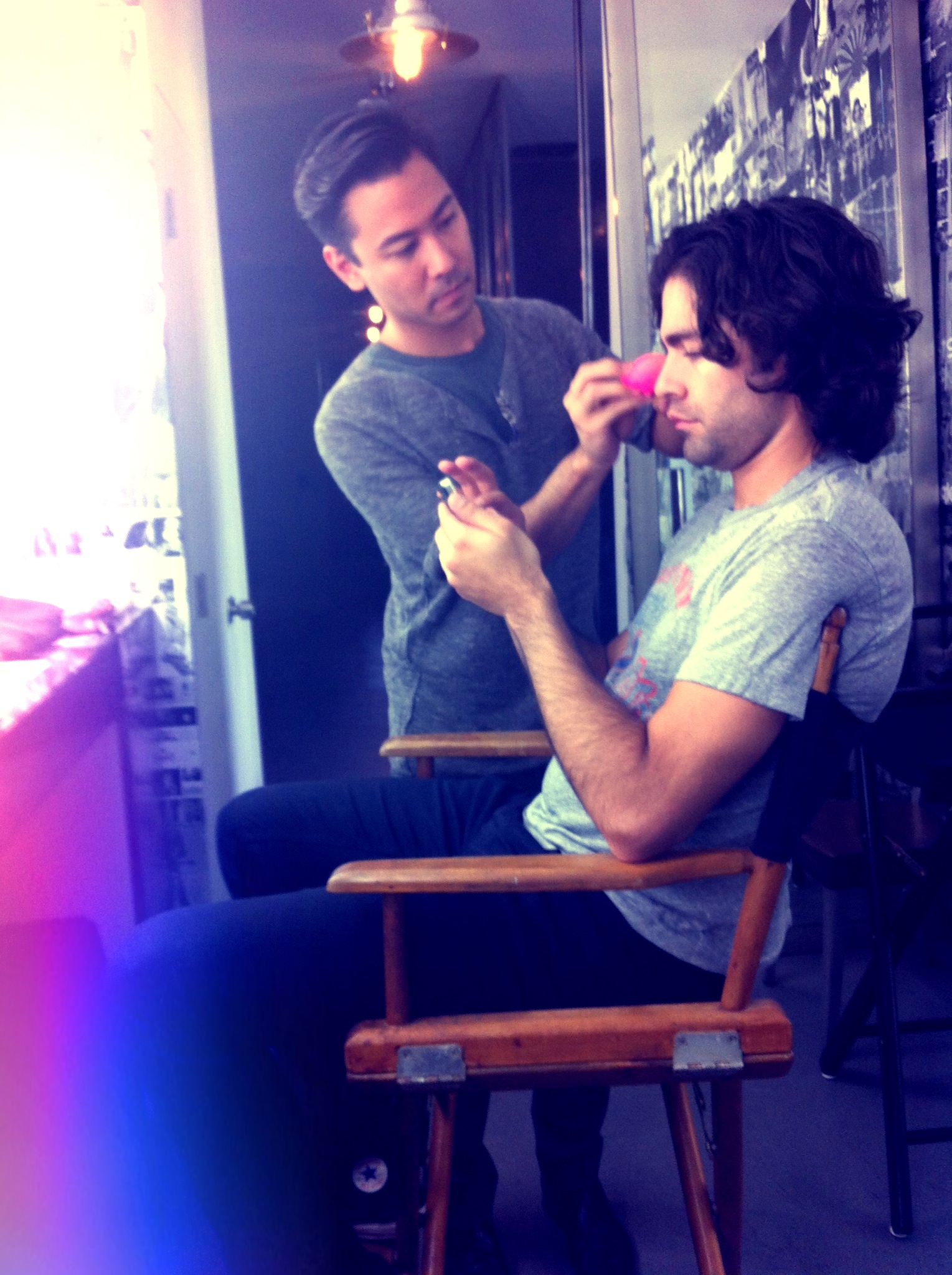  Working on Adrian Grenier for Braun 