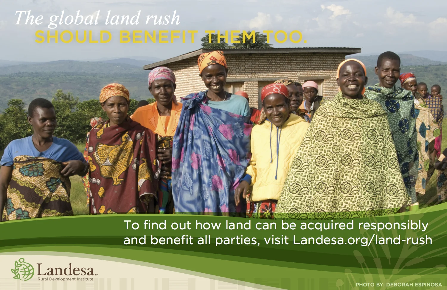 This Landesa ad appeared in The World Bank's program for its Annual Conference on Land and Poverty.