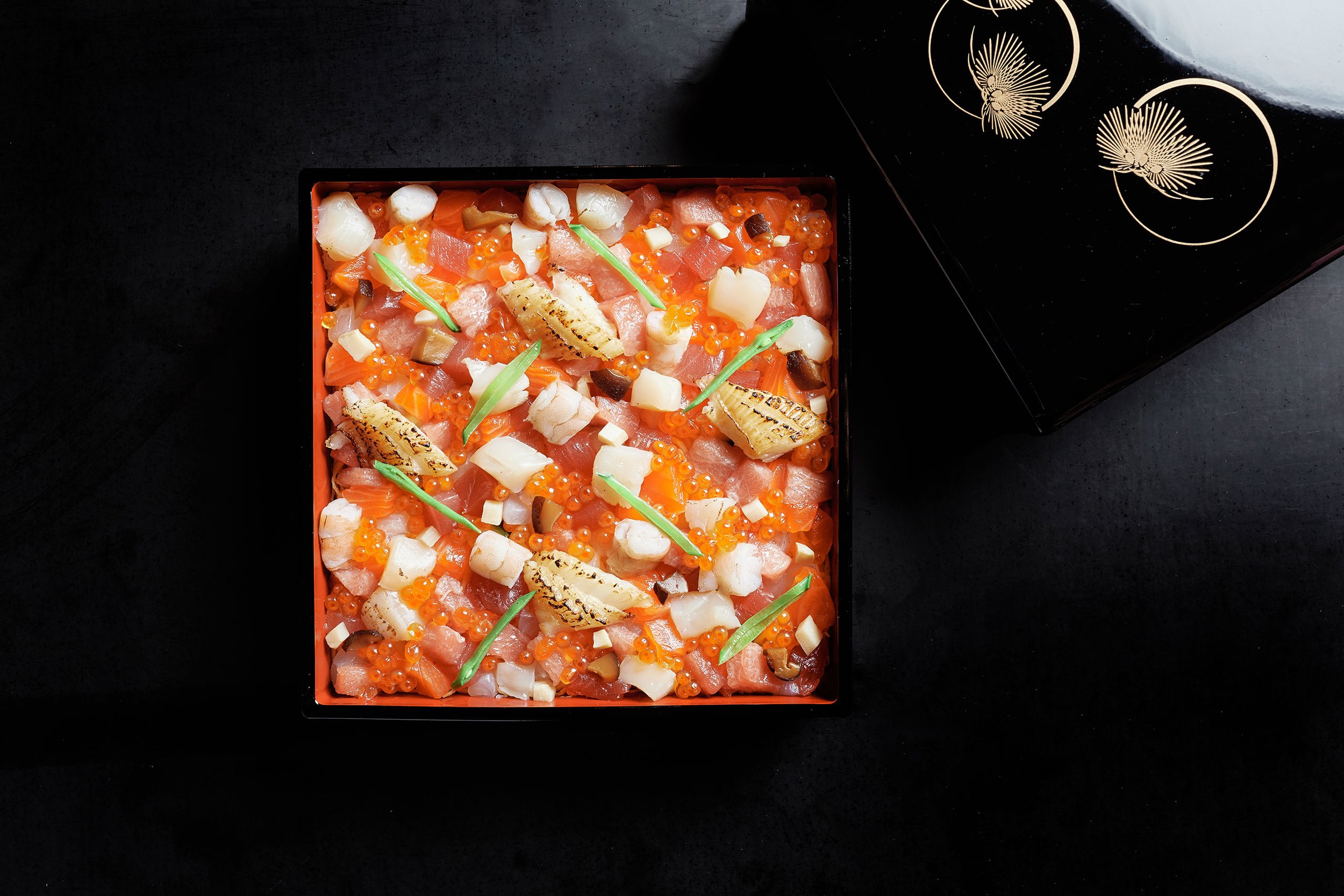 Jubako are tiered premium bento boxes often prepared for the new year. 