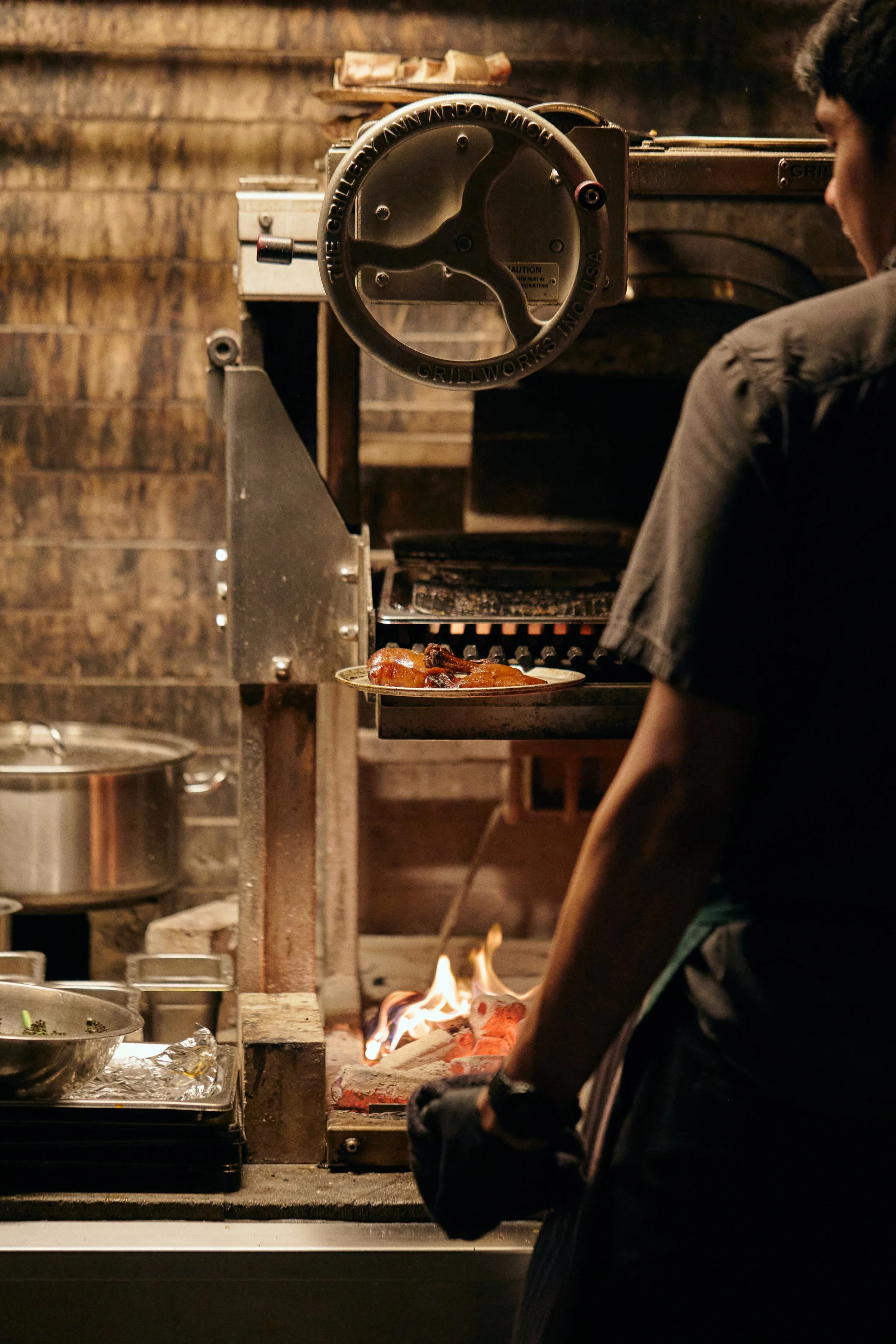 Come for the wood fire and duck, stay for the wine list. 