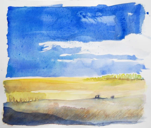 le bleu et le blé