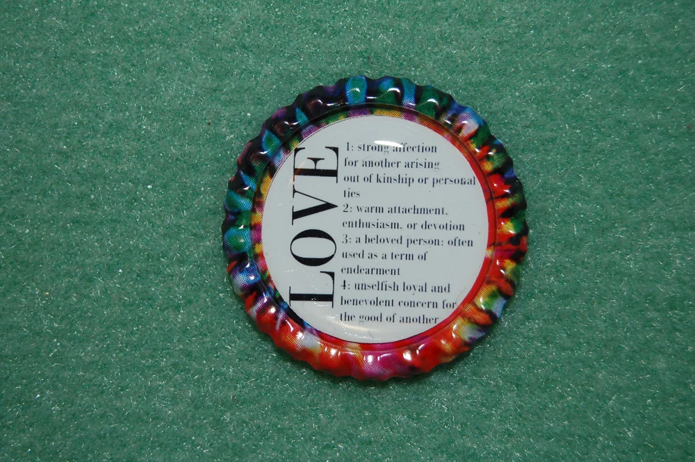 Sugar Coated Creations — The Meaning Of Love Bottle Cap--Your