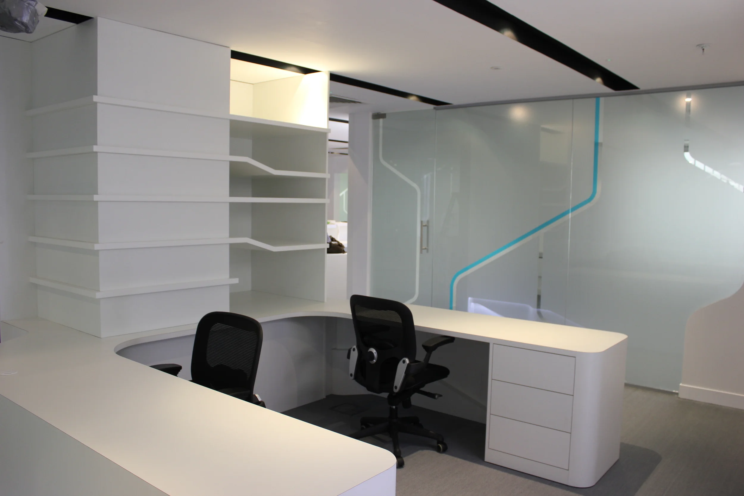  PA's bespoken work stations 