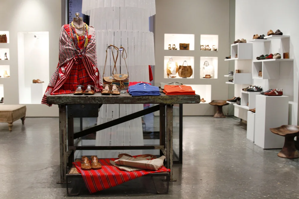  Reorganization of existing display niches and new lighting;&nbsp; custom made display  &nbsp;  shelves and podiums  
