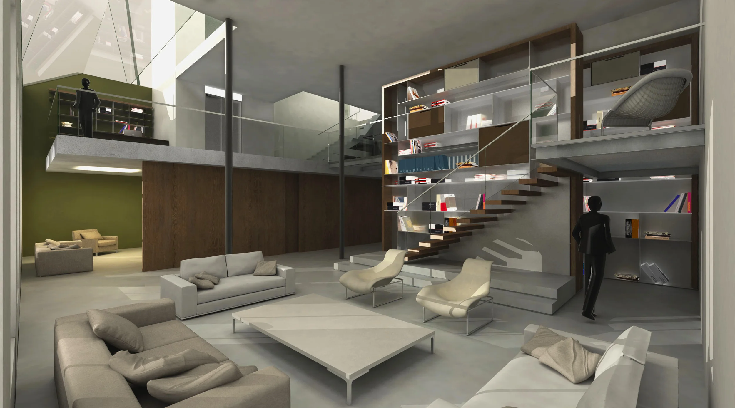   3D Interior Rendering&nbsp;5th floor and 5th floor mezzanine ·· Produced by&nbsp;  CZS  