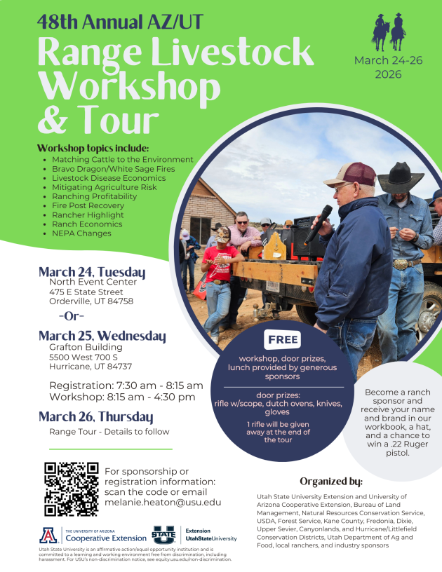 48th Annual AZ/UT Range Livestock Workshop &amp; Tour
