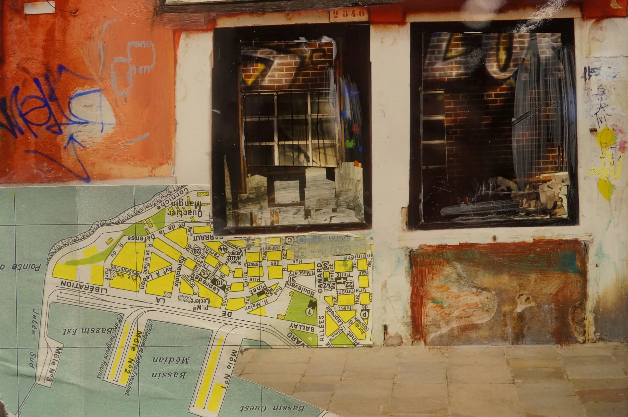   Frari I   8"x10"&nbsp;&nbsp; Oil, pencil, spray-paint on paper2013  SOLD              