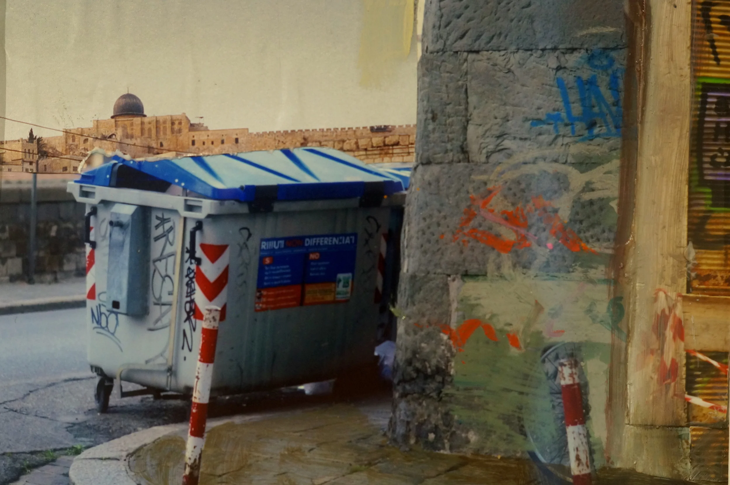   Ognissanti &nbsp; 8"x10"&nbsp; Oil, pencil, spray-paint on paper2013  PRIVATE COLLECTION              