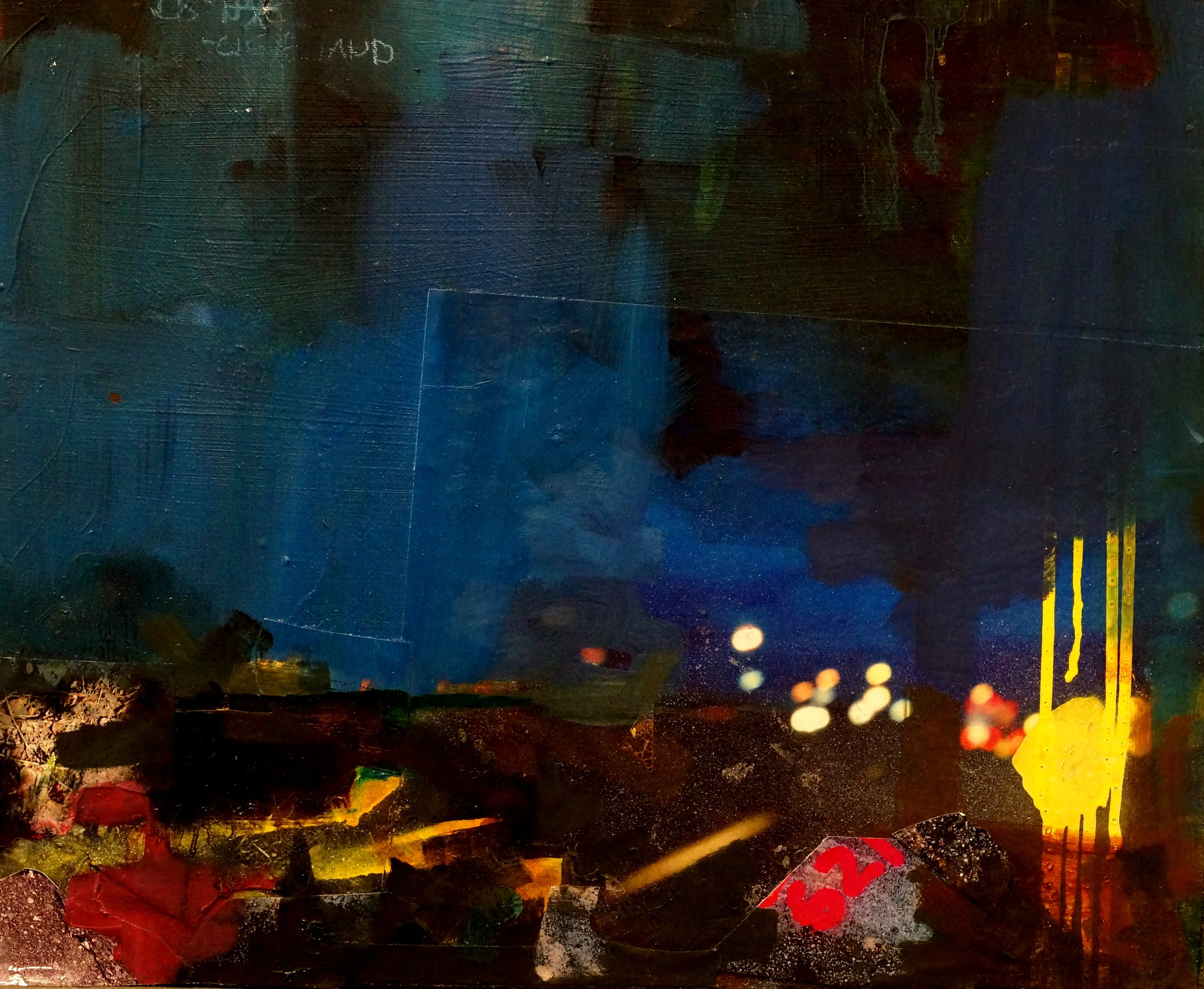   In Excelsis Deo     18" x 20" Mixed Media on Board 2014  SOLD  