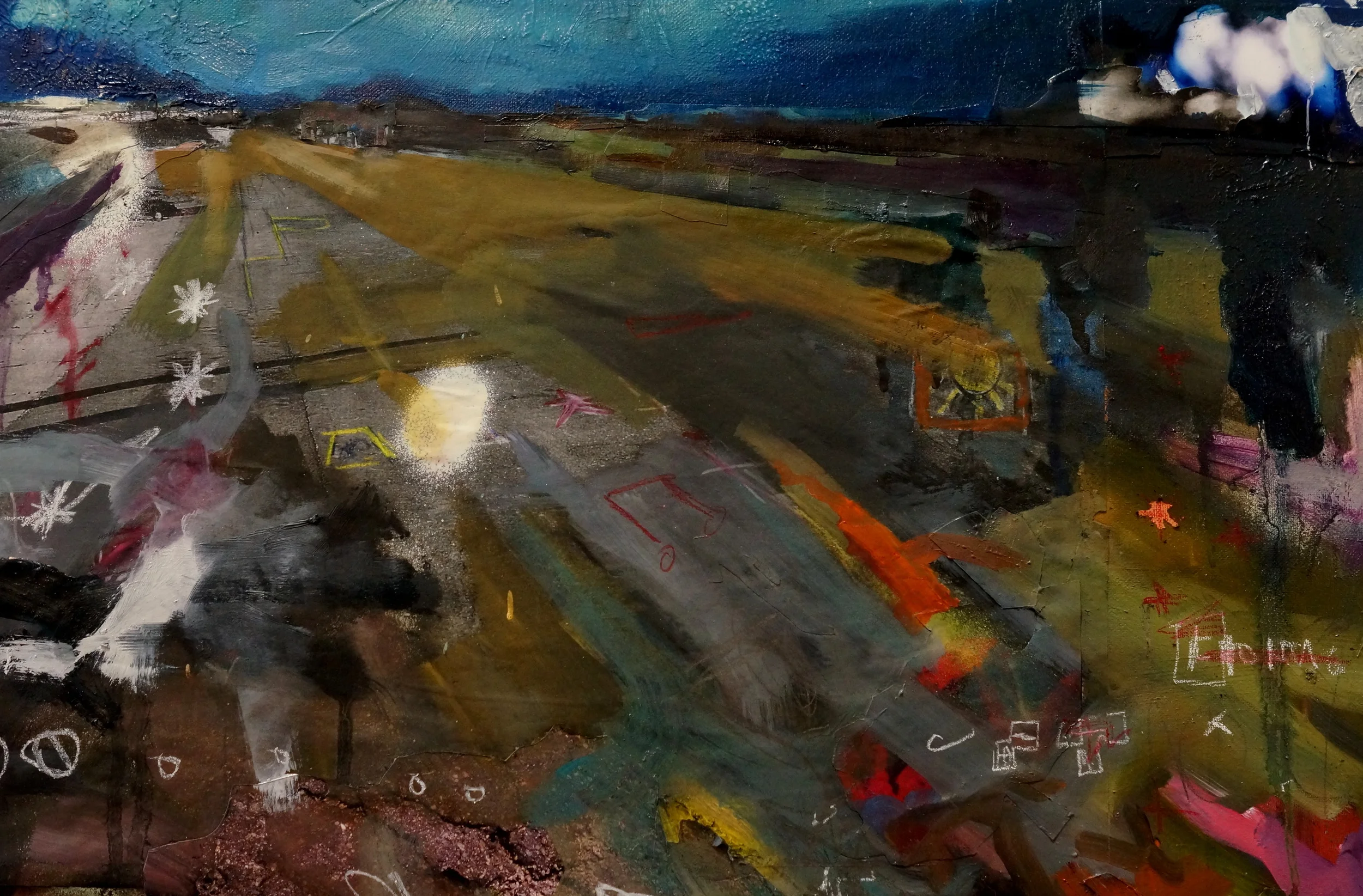   We've Come a Long Way     16" x 20" Mixed Media on Board 2015  SOLD  