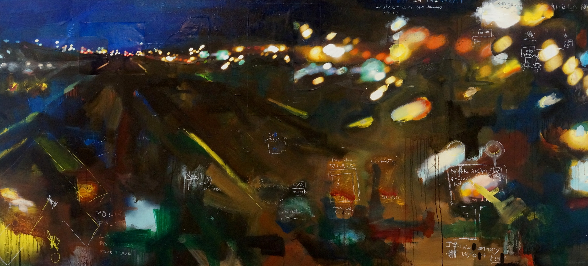   The Order of Things &nbsp; 48" x 96" Mixed Media on Board 2014 