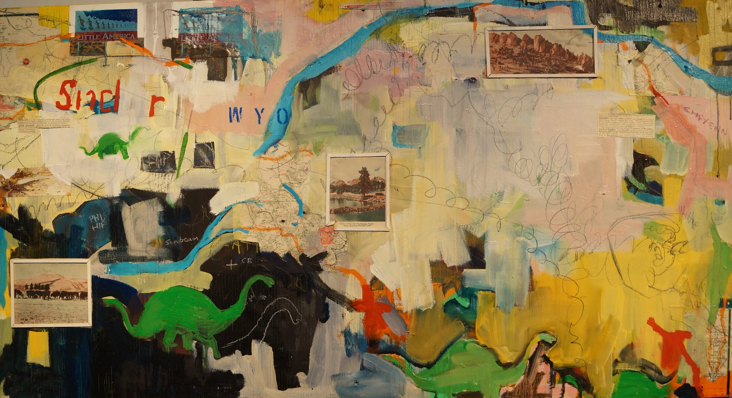   Sinclair &nbsp; 24" x 48" Mixed-media on board  
