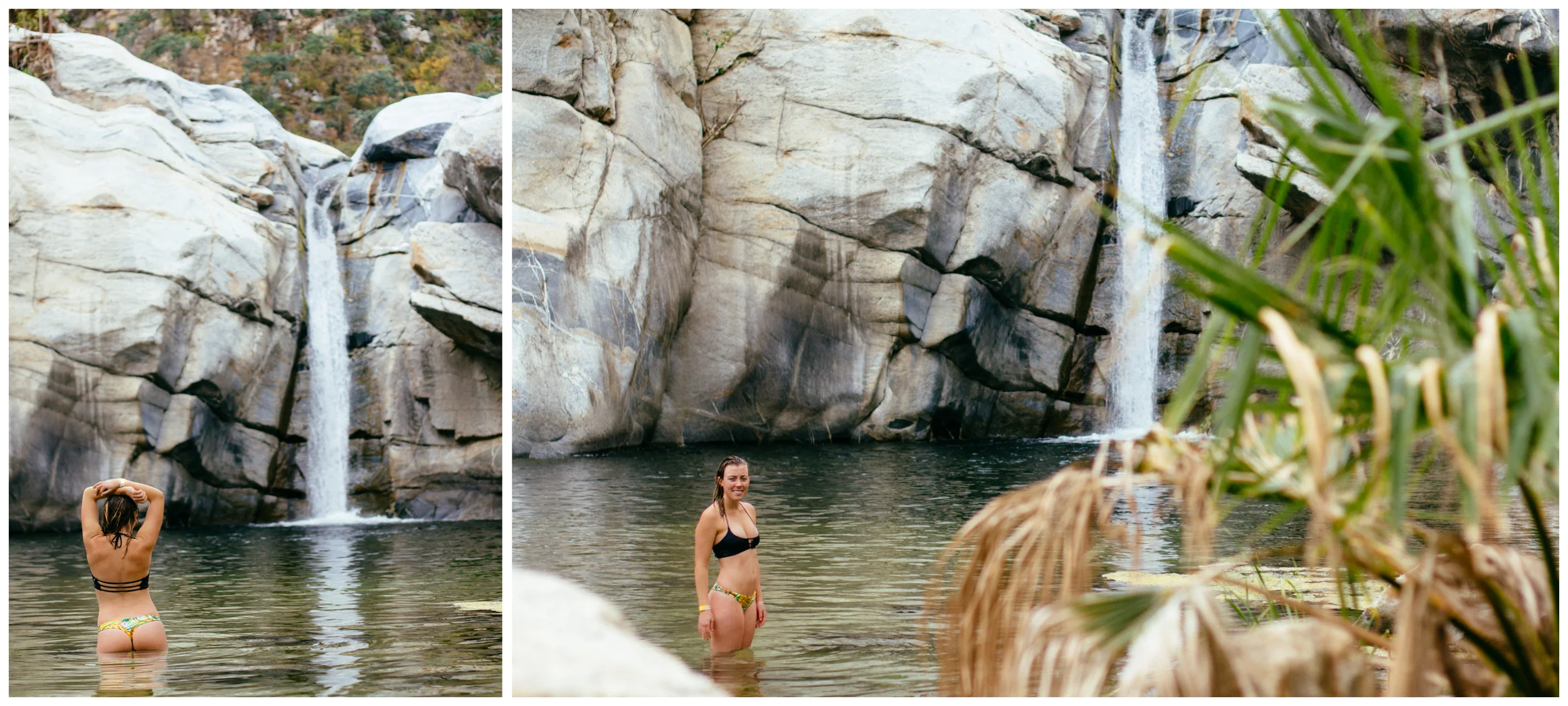 We rented a car for the day to go explore this waterfall in the mountains north of town. 
