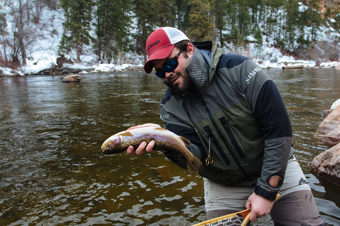 Jack's signature "inverted trout" 