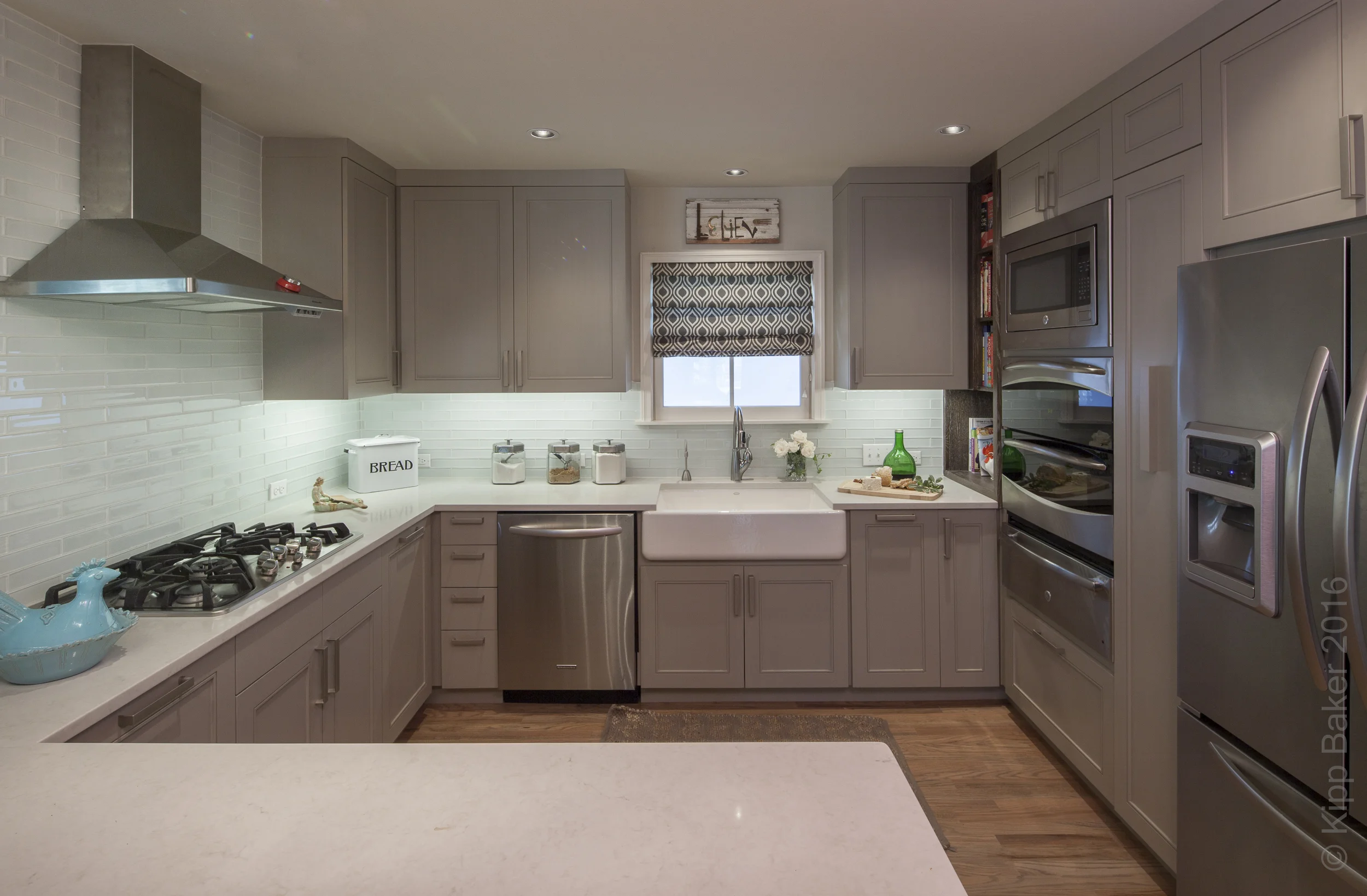 Residential kitchen. Millwork and cabinetry by Reznikoff Custom Furniture