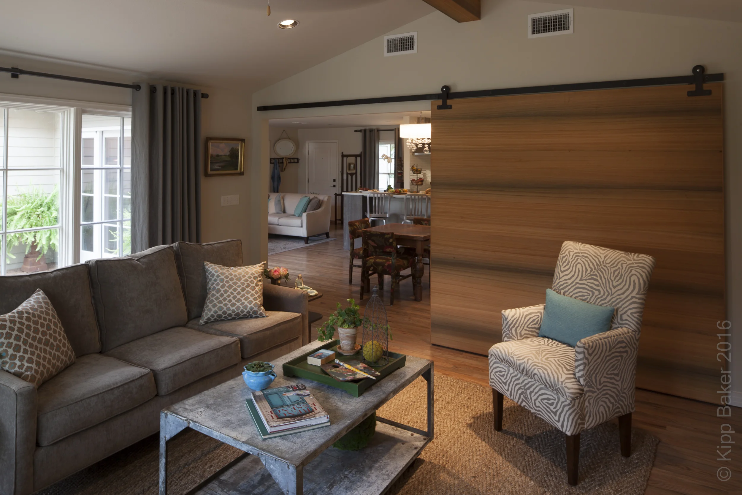 Residential interior. Millwork, door and cabinetry by Reznikoff Custom Furniture