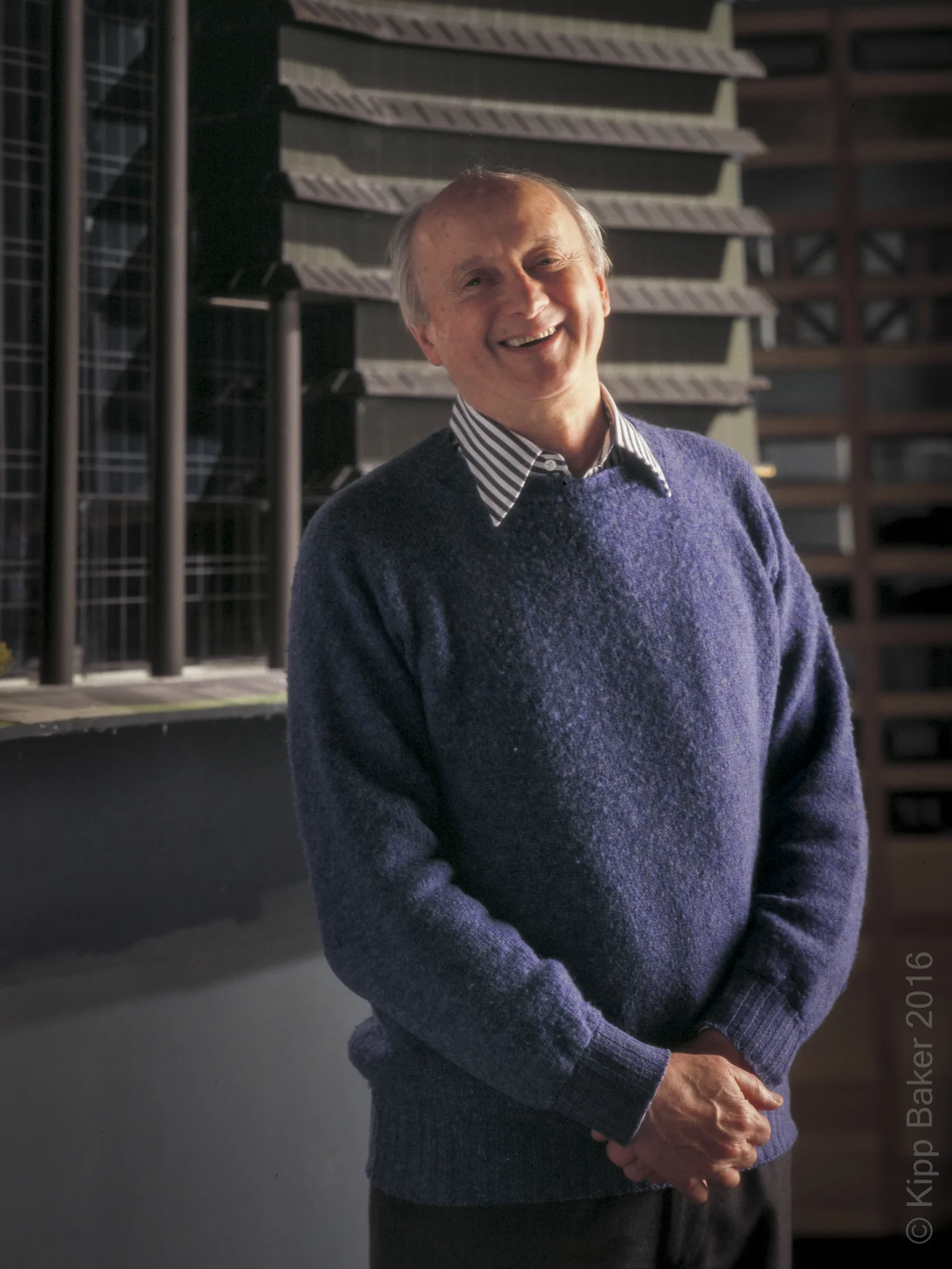 Kevin Roche, Architect Portrait of American Pritzker Prize-winning architect Kevin Roche. In 1967 he created the master plan for the Metropolitan Museum of Art, and has been referred to as the "Father of the Modern Office Atrium". Copyright © Kipp Baker, All rights reserved