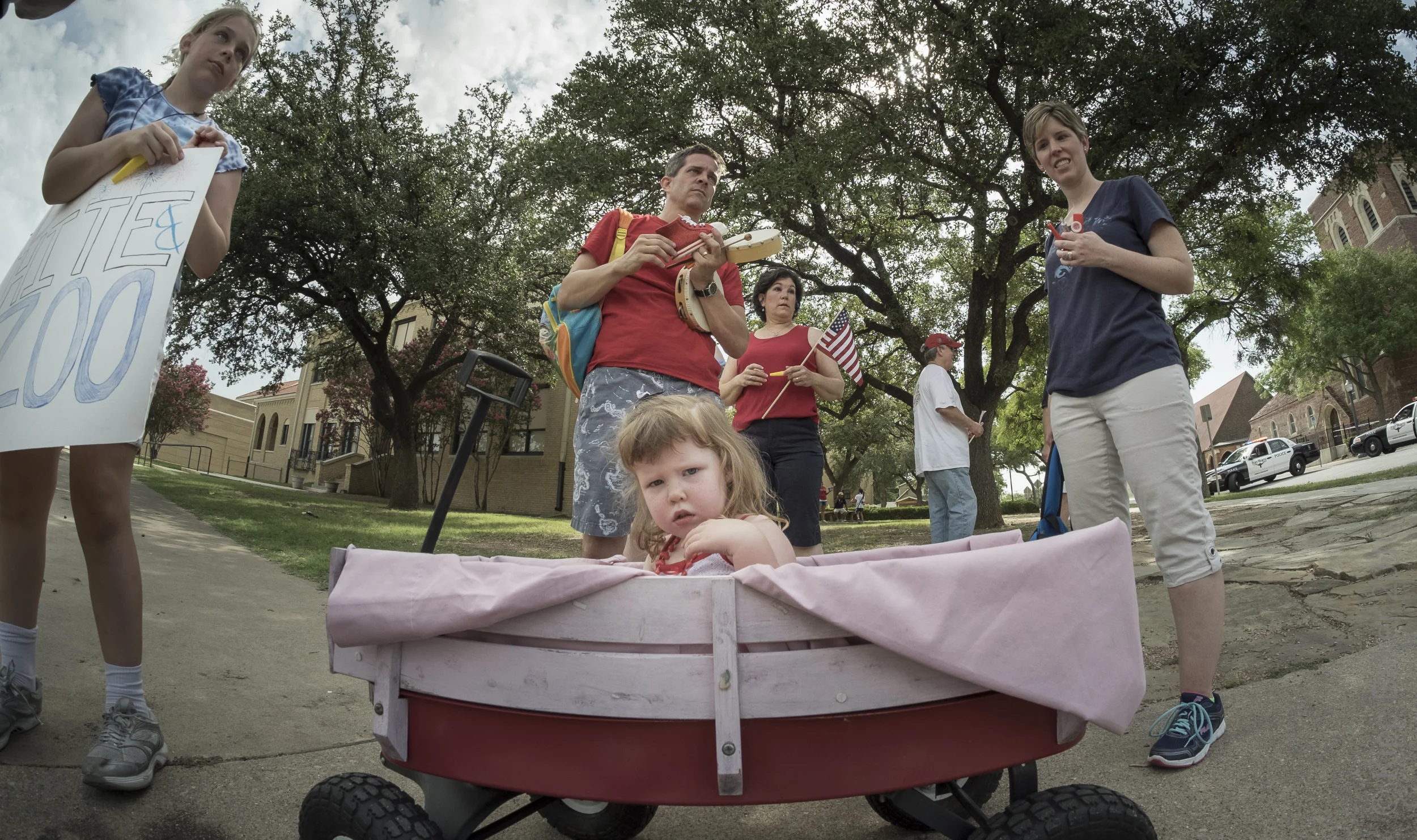 Child in Wagon
