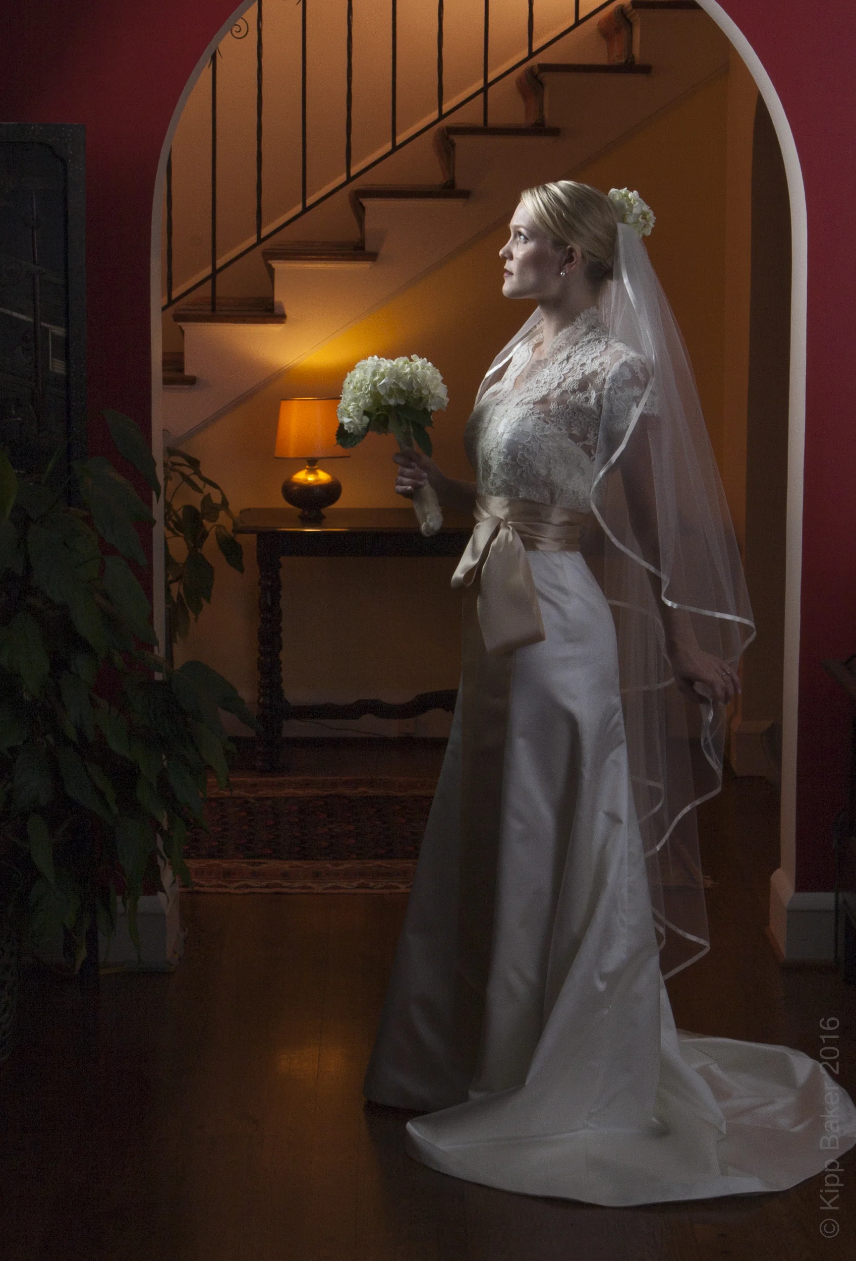 Sarah as bride Copyright © Kipp Baker, All rights reserved