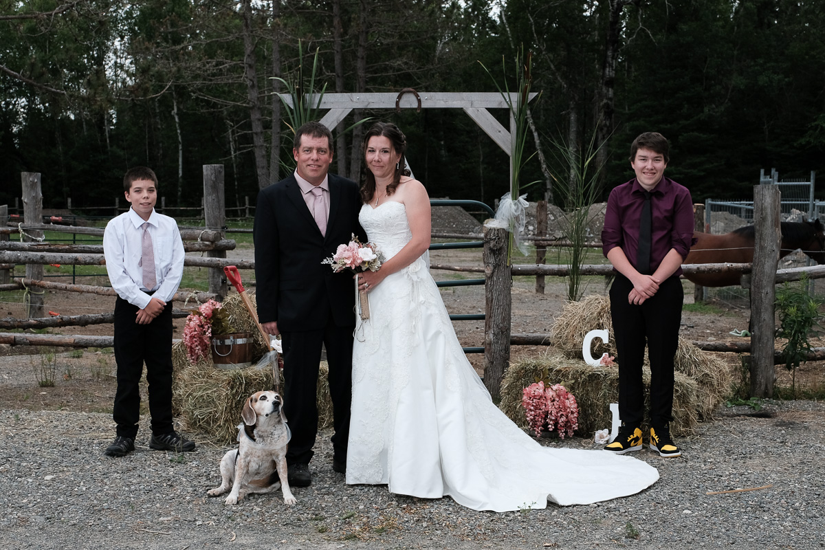 Just missing the two goats to complete the family portrait.