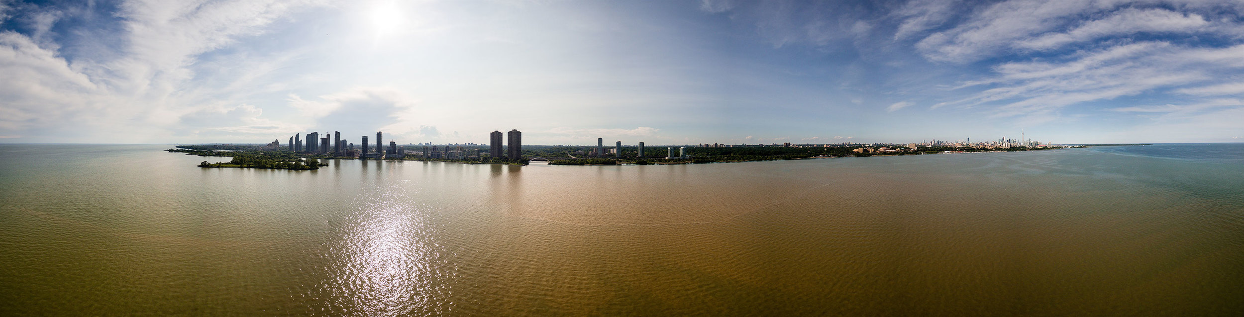 Toronto's Humber Bay two days after the June 27, 2015 storm. (Photo via Lake Ontario Waterkeeper)