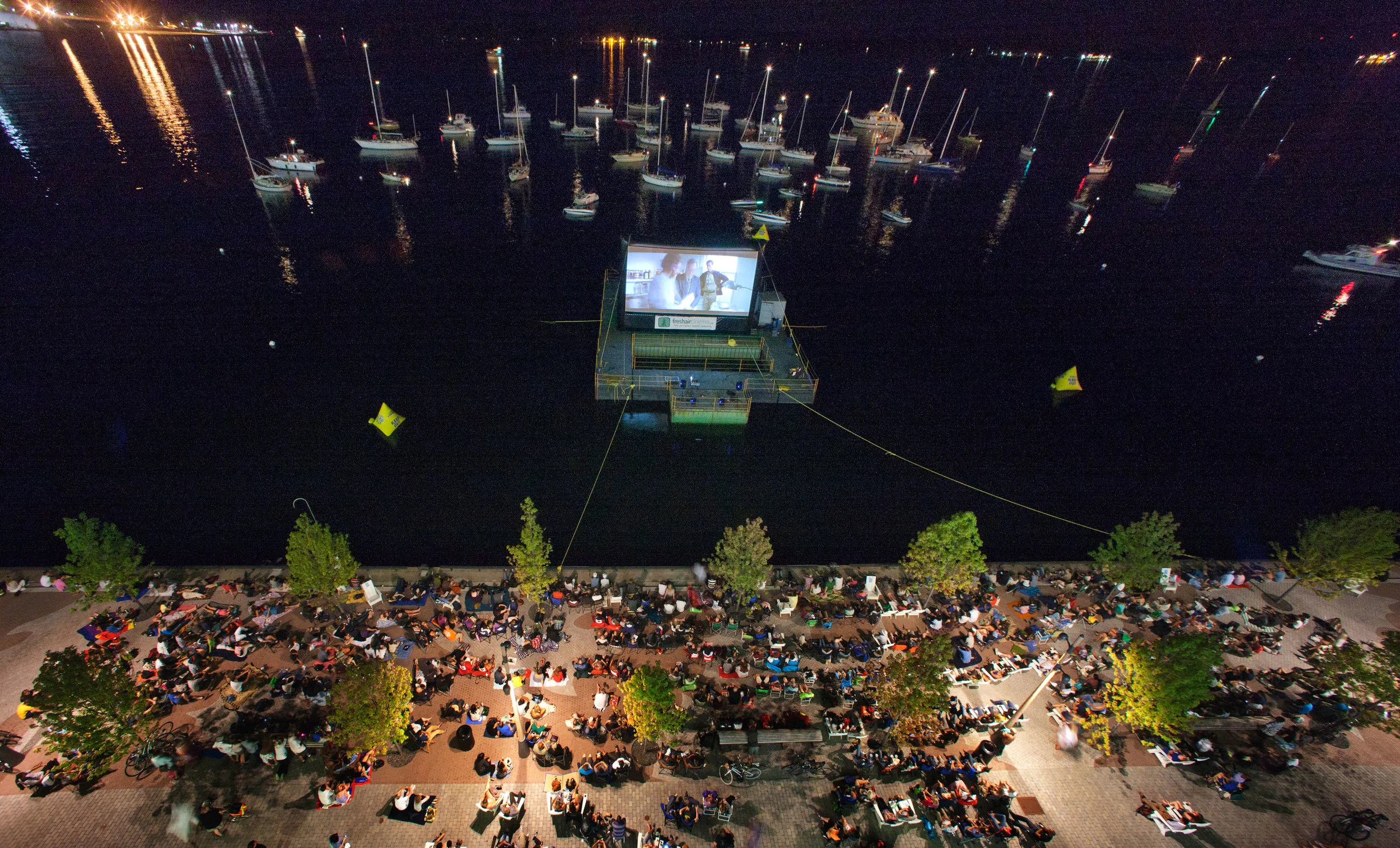 Bird's eye view from 2011's Sail-In Cinema. (Photo via Ports Toronto)
