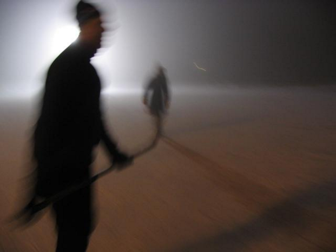 Late-night skate on Lake Ontario. (Photo by Paul Steenhuisen)