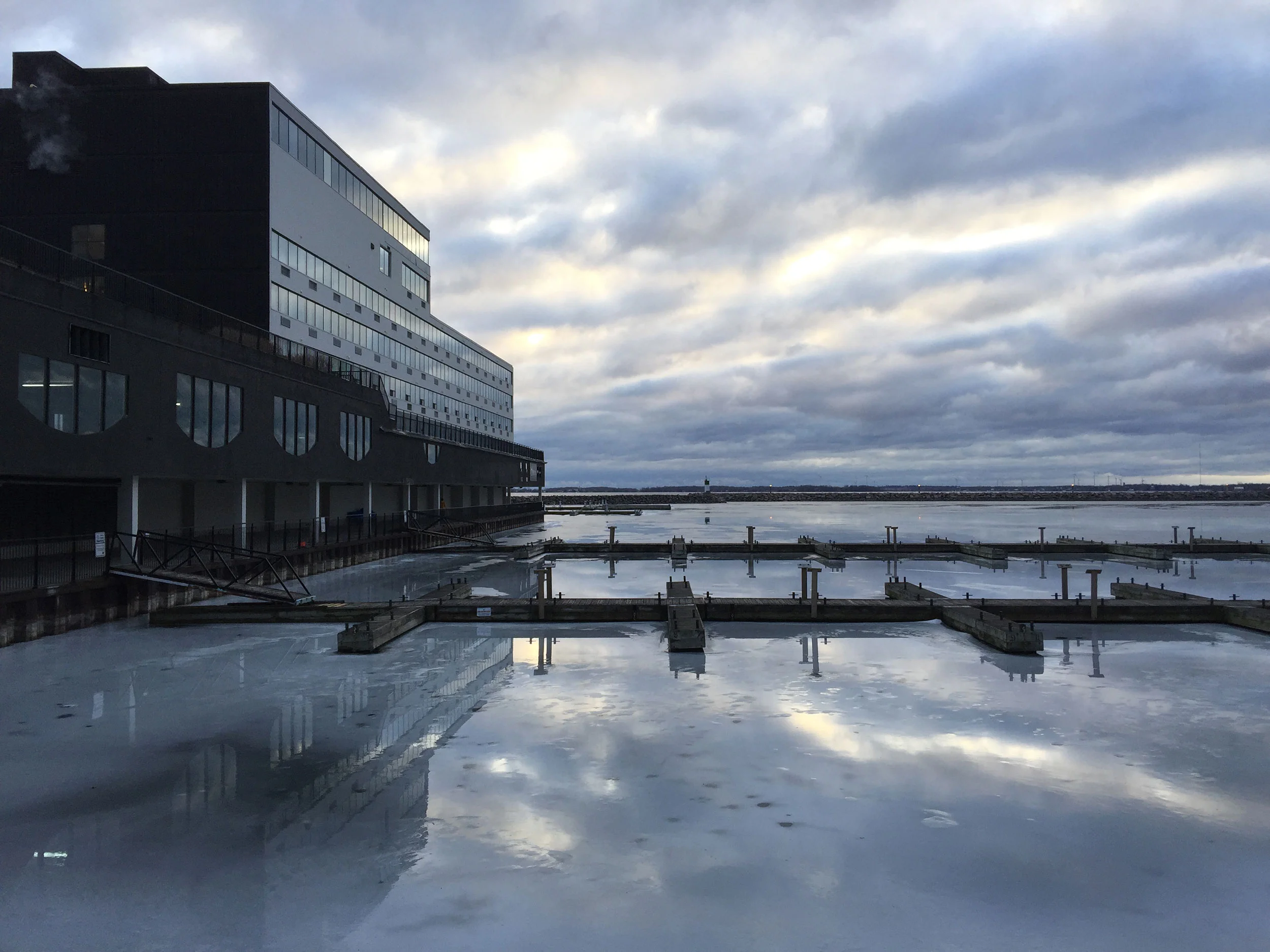 Outside the Delta Kingston Waterfront Hotel, location for this year's OSWCA Conference. (Photo via Lake Ontario Waterkeeper)