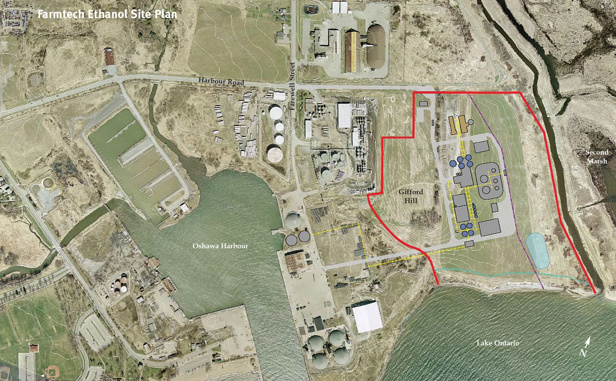 Proposed FarmTech Ethanol Site Plan. (Image via FarmTech )