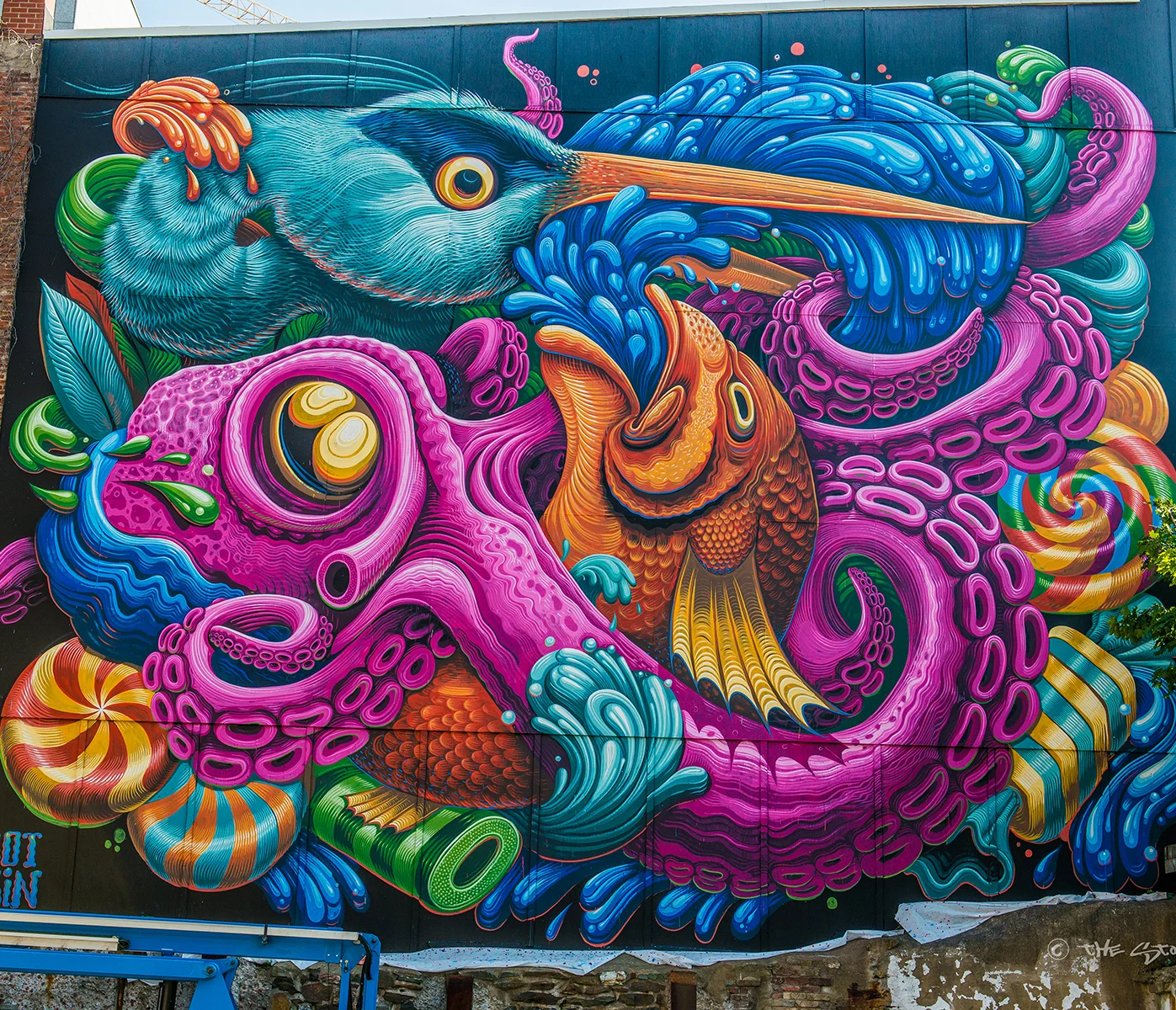 Detail of a 2015 Halifax mural by Montreal-based artist Jason Botkin. ( Image via www.jasonbotkin.com )