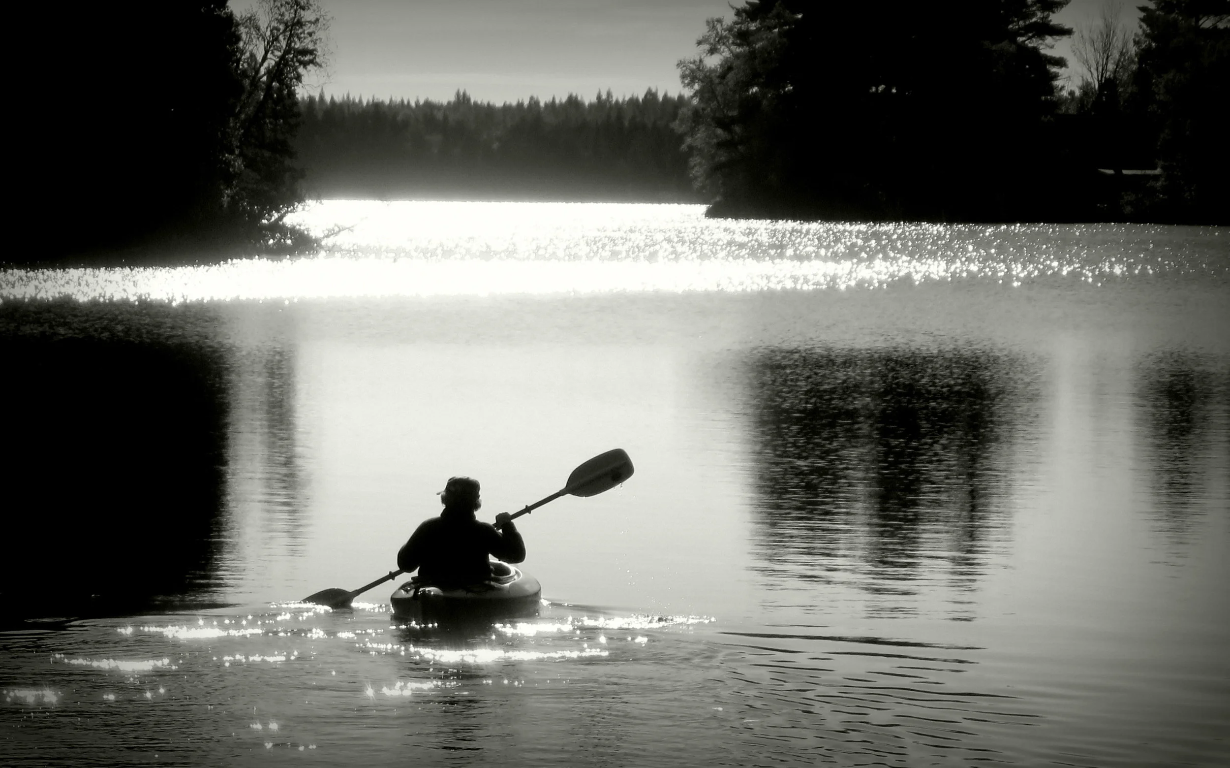 Morning paddle on Bass Lake, Ontario. (Photo by Ann Fisher )