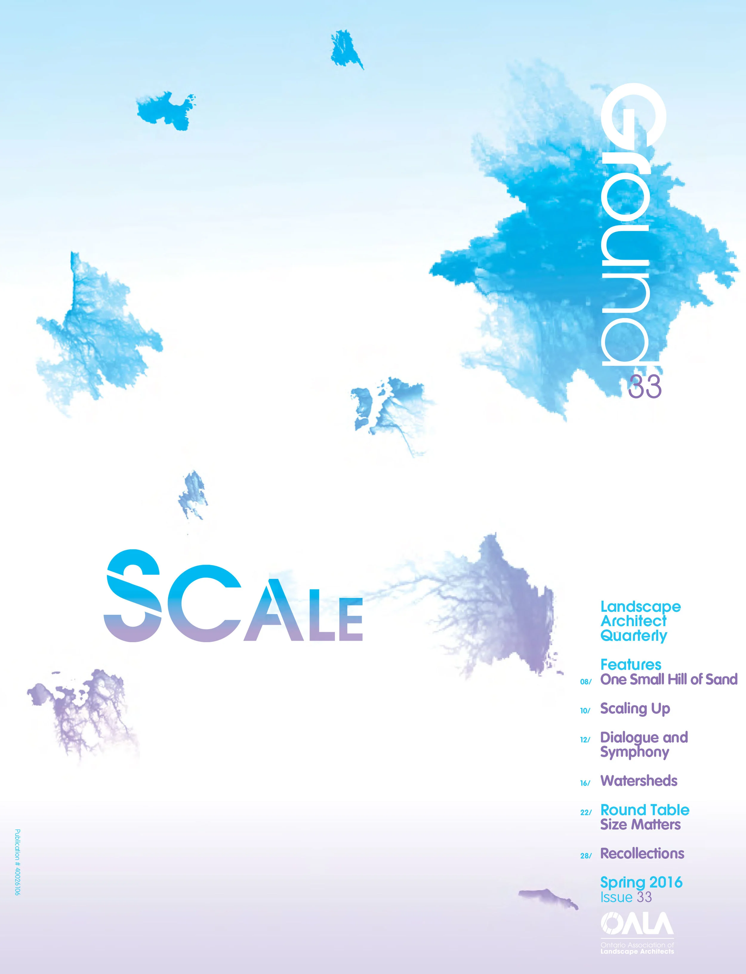 The cover from the most recent issue of Ground Magazine .
