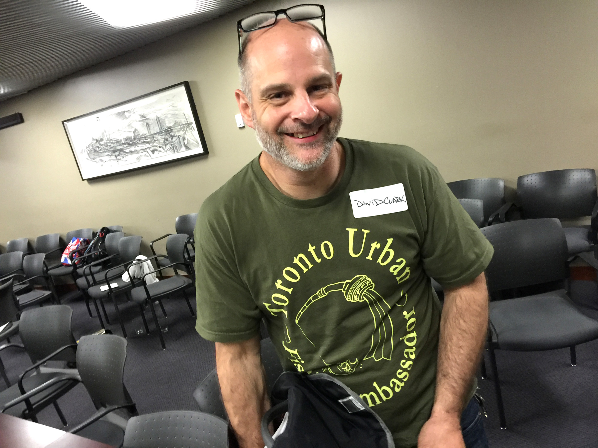 David Clark of Toronto Urban Fishing Ambassadors. (Photo by Ruby Pajares)