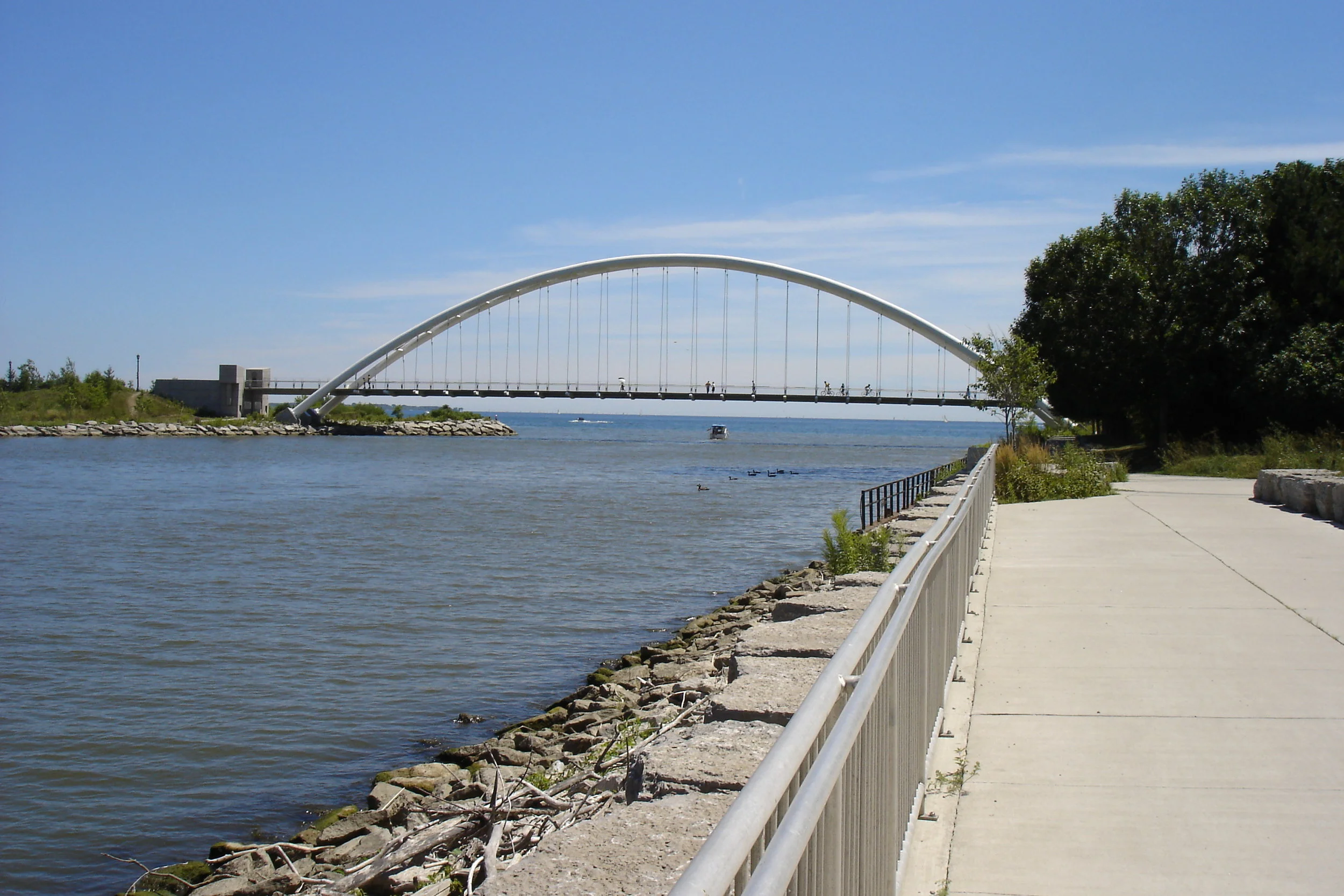 Mouth of the Humber River in Toronto. 
