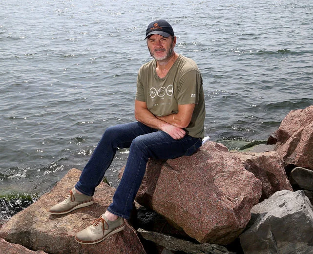 Mark Mattson, president of Lake Ontario Waterkeeper, at Breakwater Park in Kingston. (Ian MacAlpine/The Whig-Standard)