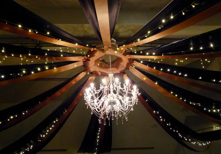 Our new 12 arm chandelier, always in style like a little black dress.