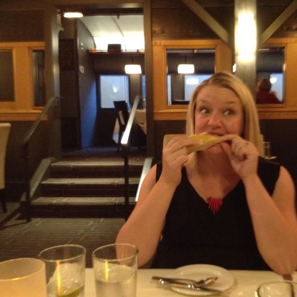 Will this bread make me go into labor?? I did have some big contractions here. And some free creme brulee!