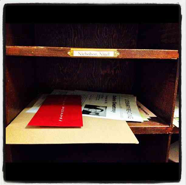 And leave letters in professors' mailboxes