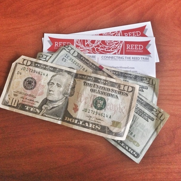 After a presentation to the Alumni Board, a member handed us $50 in recognition of our efforts. This kept Switchboard running for a week. 