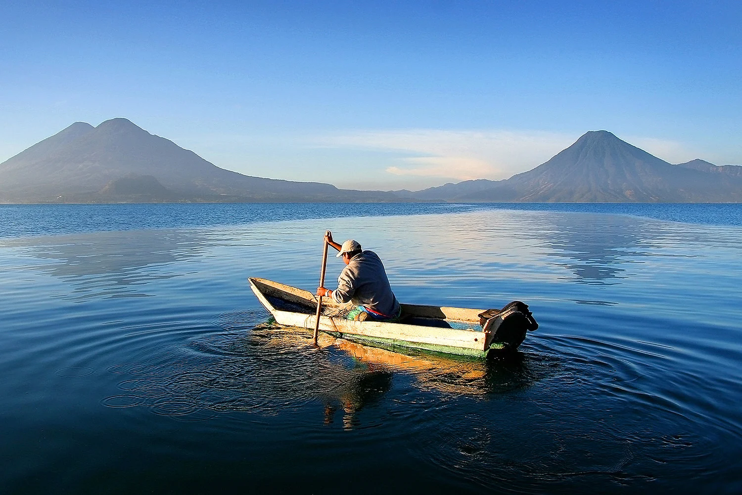 Lake Atitlan fisherman, Guatemala